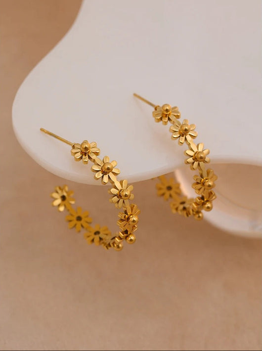 Floral Wreath Hoops