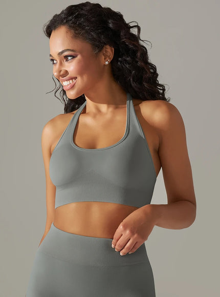 Halterneck High-Impact Support Sports Bra