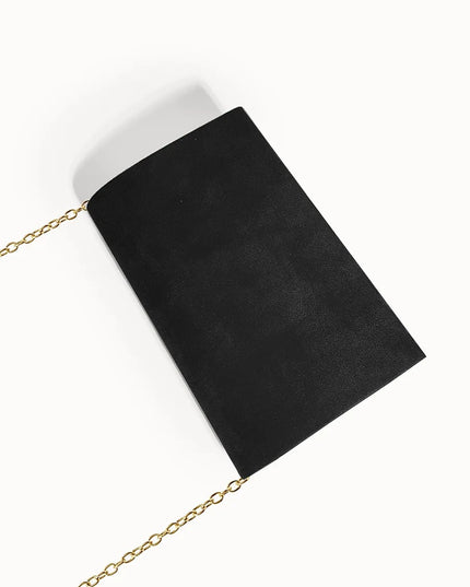 Segreto Velvet Faux-Suede Envelope Clutch Bag