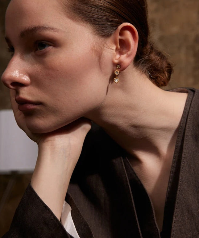 Trinity of Hearts Earrings