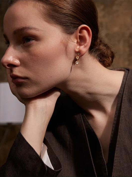 Trinity of Hearts Earrings