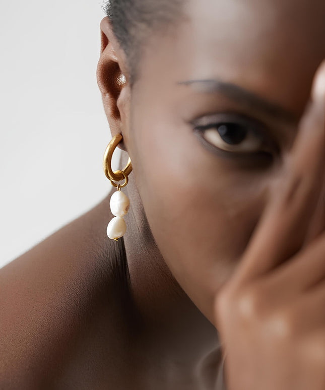 Tears of the Sea Pearl Earrings