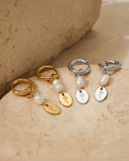 Pearl on the Vine Earrings