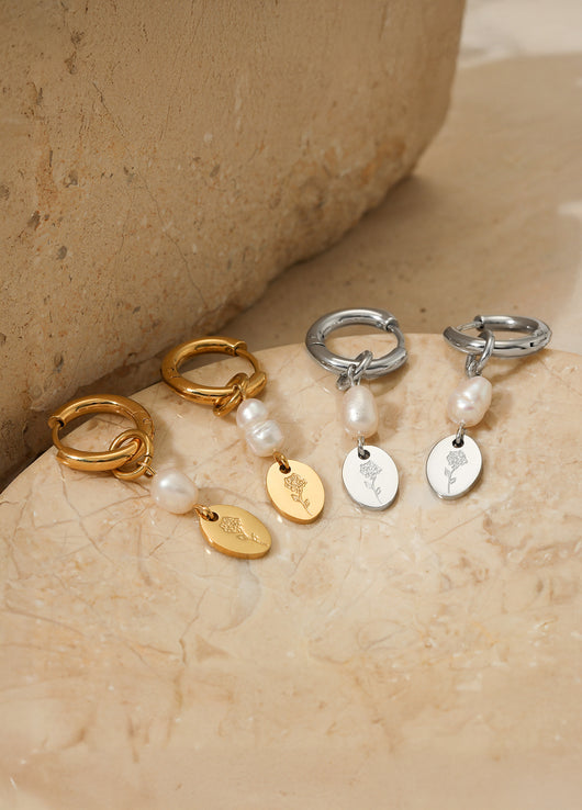 Pearl on the Vine Earrings