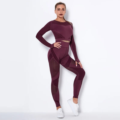 Meshed Support Active Crop Top