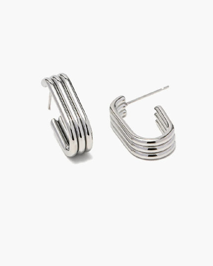 Bellissima U-Hoop Earrings - 18k Gold-Plated
