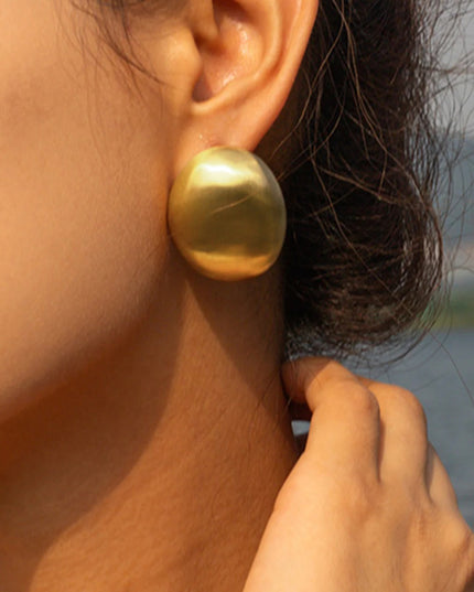Amore D’Oro Dome Earrings