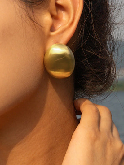 Amore D’Oro Dome Earrings