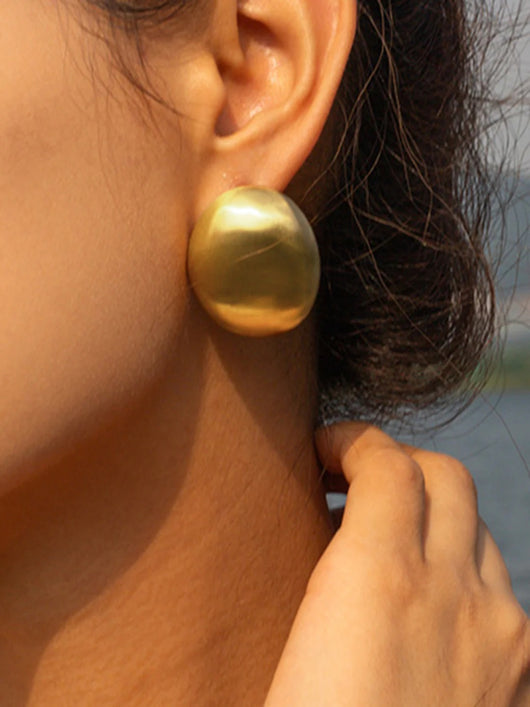 Amore D’Oro Dome Earrings