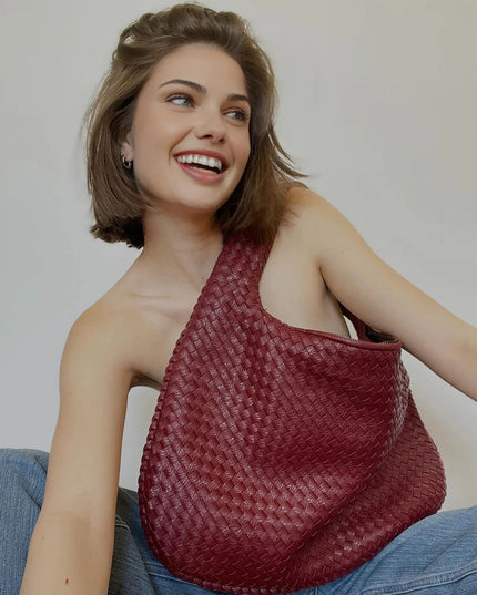 Large Woven Boho Tote Bag