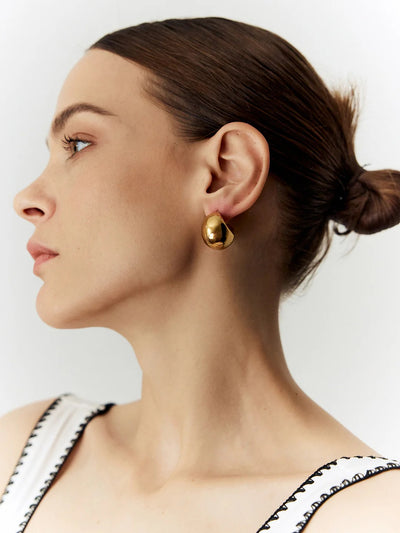 Crescent Dome Earrings