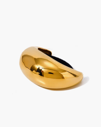 Chunky Golden Hair Cuff - 18k Gold-Plated