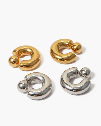 Chunky C-Shaped Earrings