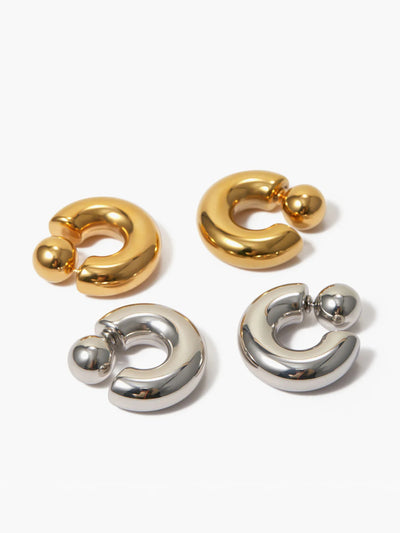 Chunky C-Shaped Earrings