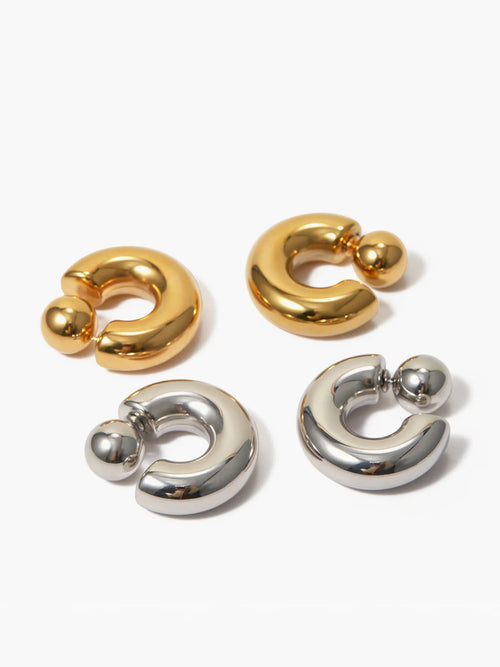 Chunky C-Shaped Earrings