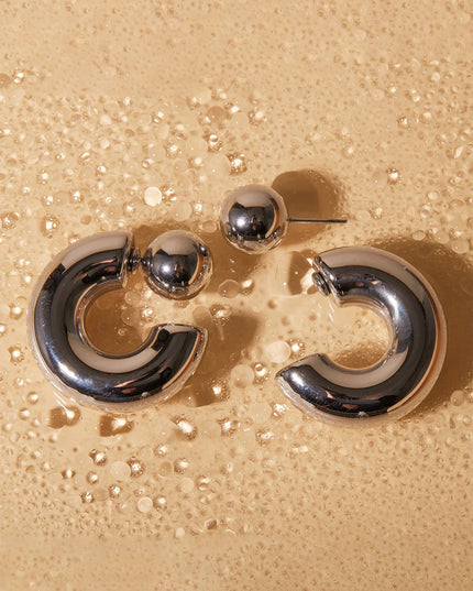 Chunky C-Shaped Earrings