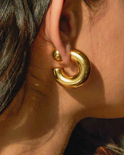 Chunky C-Shaped Earrings