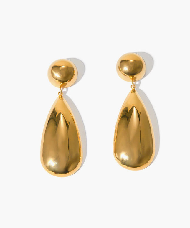 Goccia Drop Earrings – 18k Gold-Plated