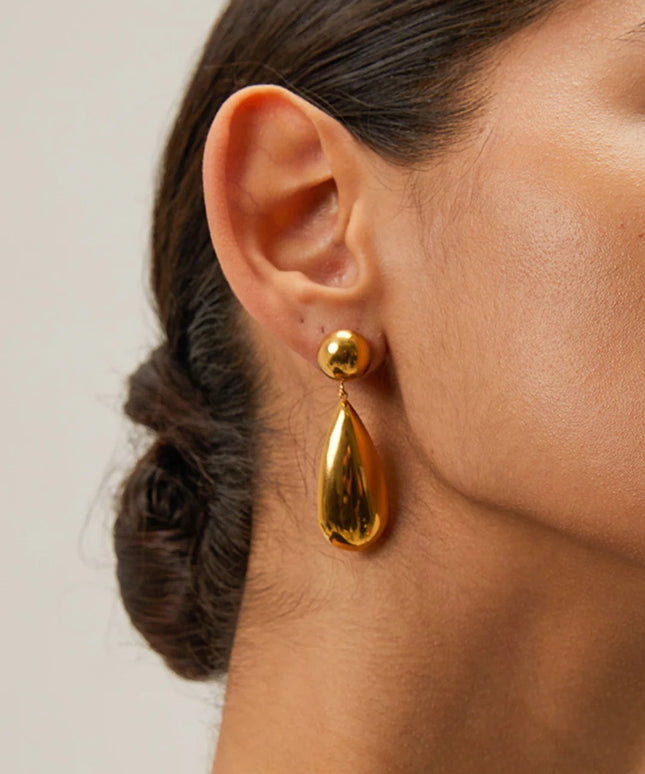 Goccia Drop Earrings – 18k Gold-Plated