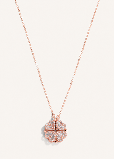 4 Hearts Magnetic Clover Necklace