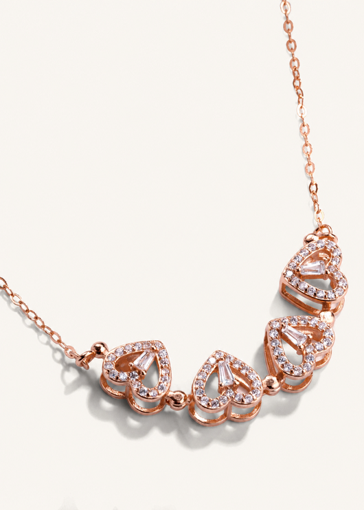 4 Hearts Magnetic Clover Necklace