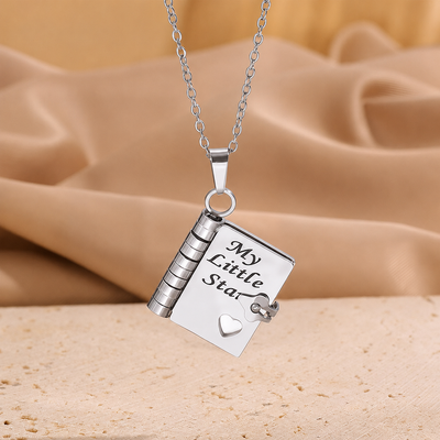 My Little Star Book Necklace - Daughter