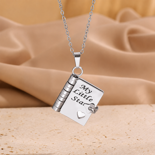 My Little Star Book Necklace - Daughter