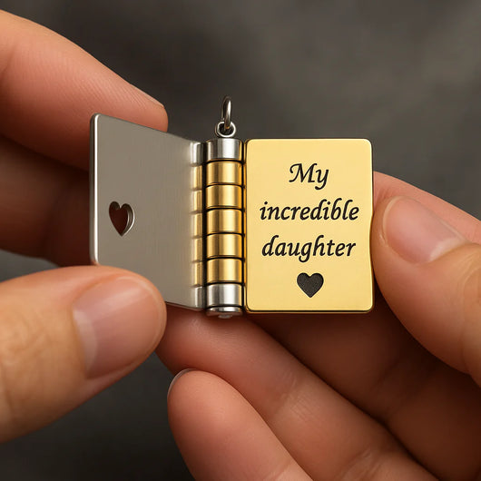 My Little Star Book Necklace - Daughter