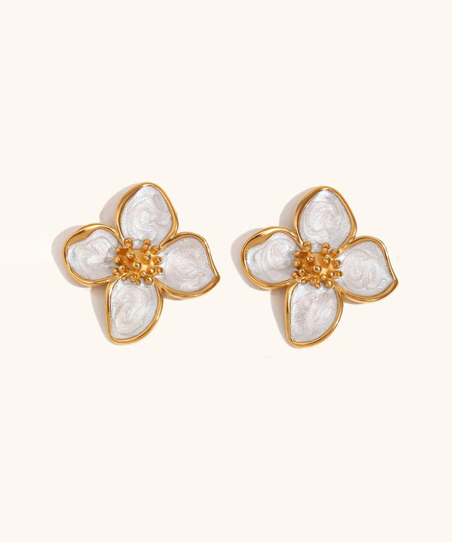 Opaline Flora Studs