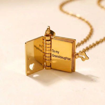 For Granddaughter - The Most Beautiful Chapter Book Necklace