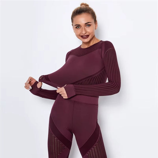 Meshed Support Active Crop Top