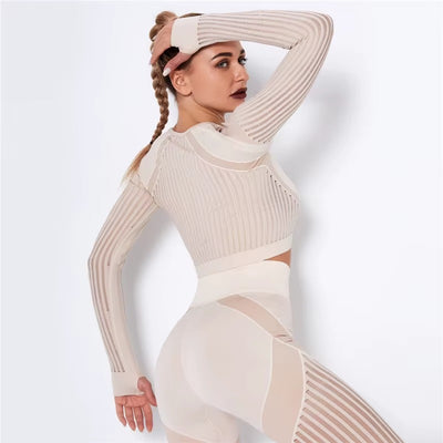 Meshed Support Active Crop Top