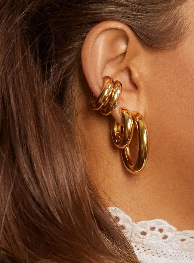 Chunky Hoop Earrings