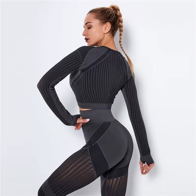 Meshed Support Active Crop Top