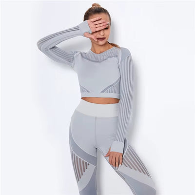 Meshed Support Active Crop Top