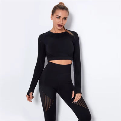 Meshed Support Active Crop Top