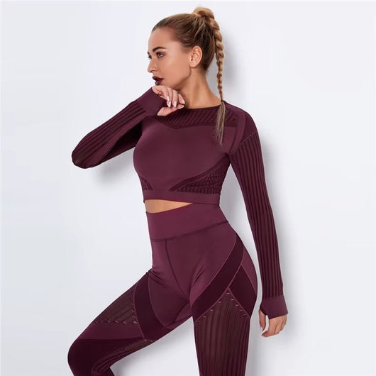 Meshed Support Active Crop Top