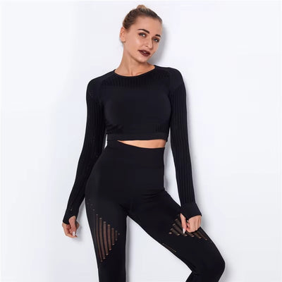 Meshed Support Active Crop Top