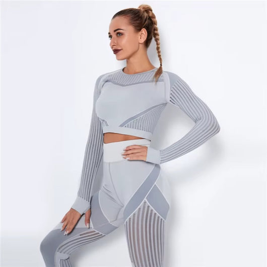 Meshed Support Active Crop Top