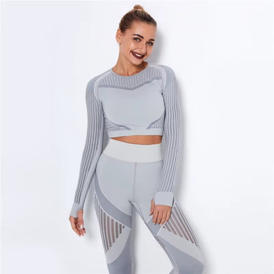 Meshed Support Active Crop Top