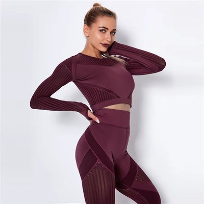 Meshed Support Active Crop Top