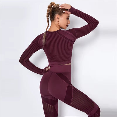 Meshed Support Active Crop Top