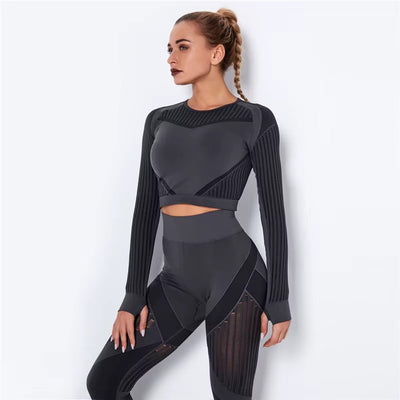 Meshed Support Active Crop Top