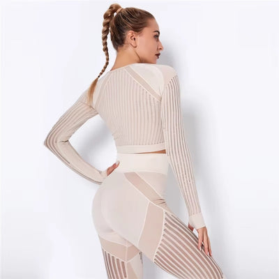 Meshed Support Active Crop Top