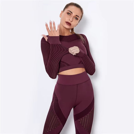 Meshed Support Active Crop Top
