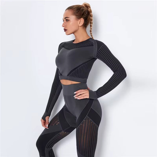 Meshed Support Active Crop Top