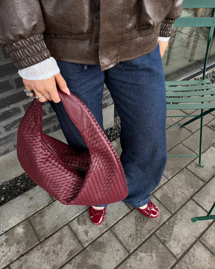 Large Woven Boho Tote Bag