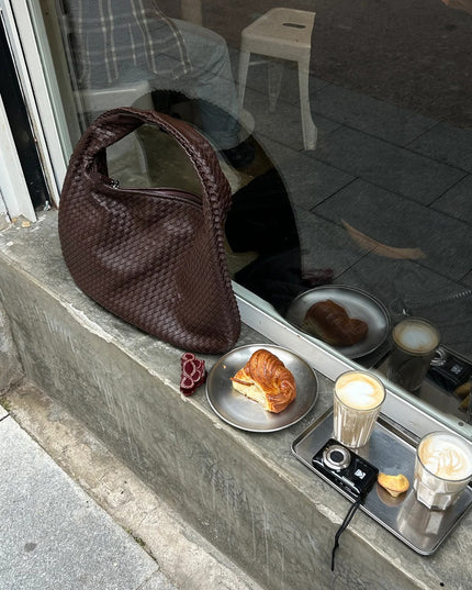 Large Woven Boho Tote Bag