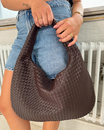 Large Woven Boho Tote Bag