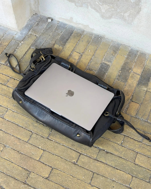 Vintage Moto-Style City Bag